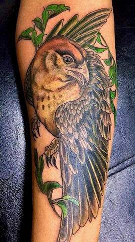 Depois de cobertura de tatuagem antiga realizada por especialista em Cover Up no Eldorado.